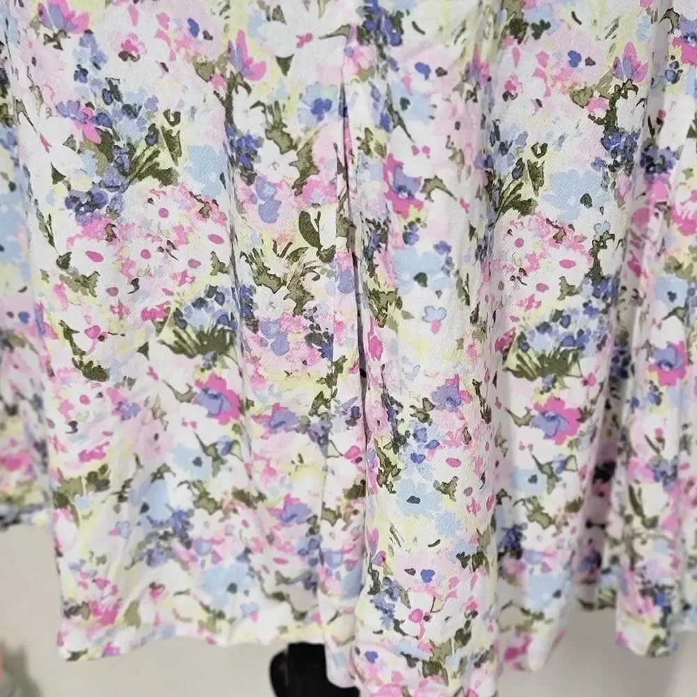Juniors' SO Sweetheart Flutter Sleeve Mini Dress Floral Multicolor Size XL - Picture 7 of 12